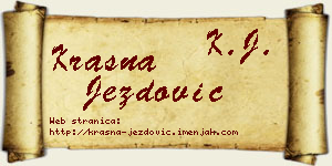 Krasna Jezdović vizit kartica